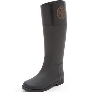 Tory Burch Classic Rainboot Black SZ 10